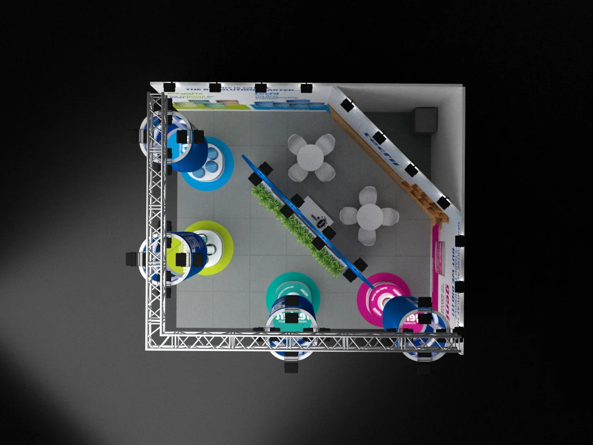 Render 3D - Vista de Planta